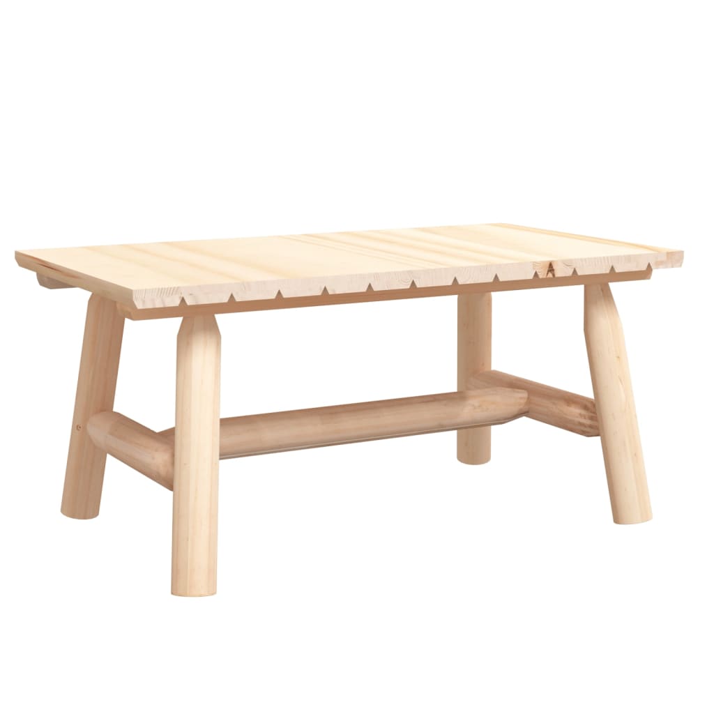 Mesa de café - mesa de centro de madera maciza de abeto 90x50x41 cm