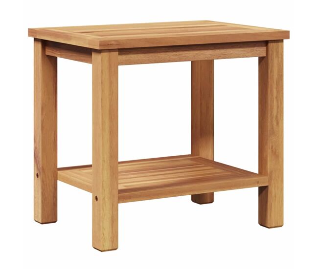 Mesa de café - mesa de centro - mesa baja marrón 50 x 35 x 45 cm madera de teca maciza
