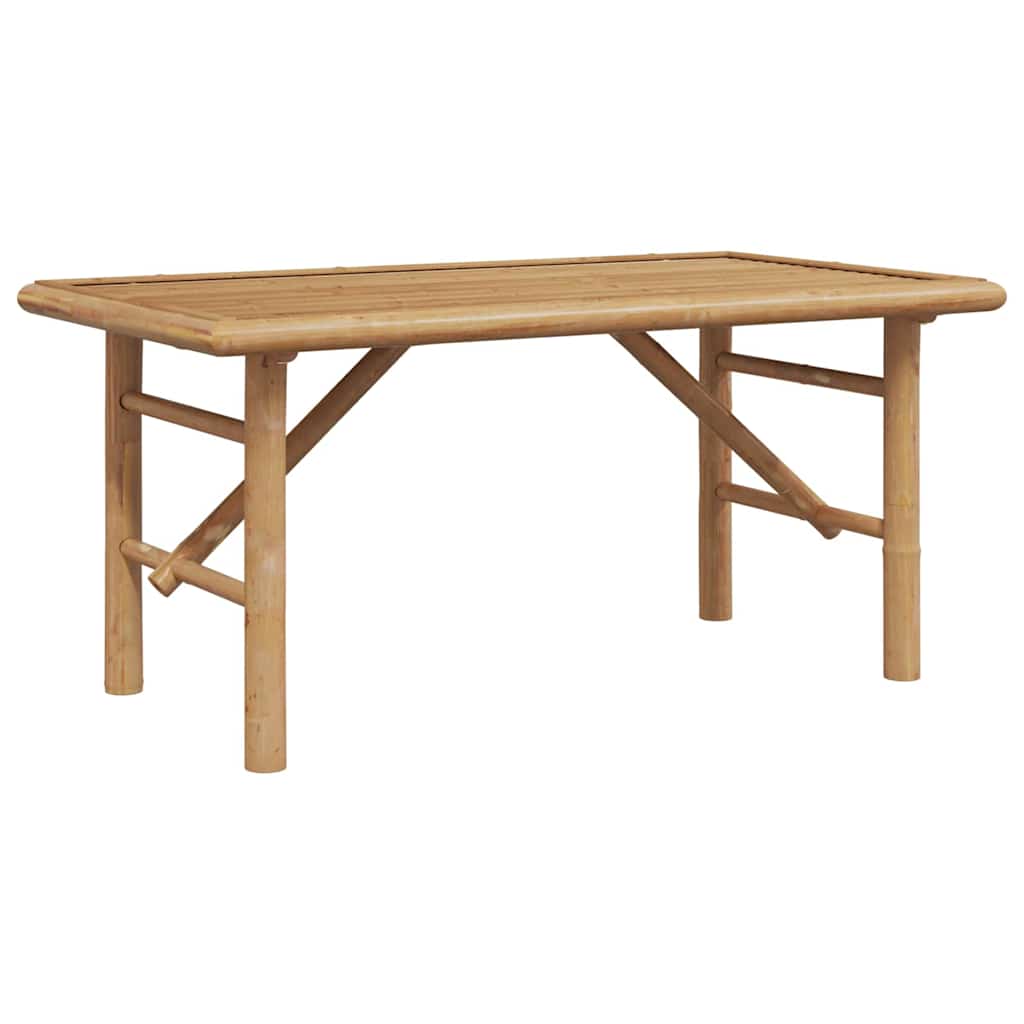 Mesa de café - mesa de centro - mesa baja marrón 90 x 50 x 43 cm bambú