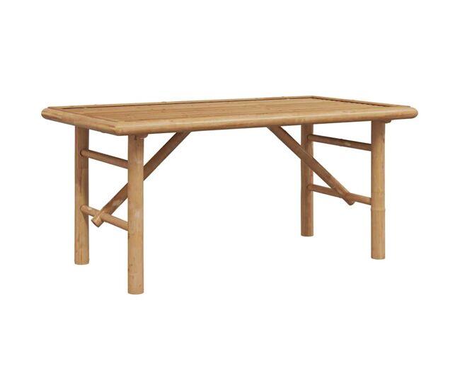 Mesa de café - mesa de centro - mesa baja marrón 90 x 50 x 43 cm bambú