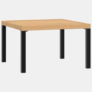 Mesa de Centro, Mesa baixa, para jardim 65x65x40 cm alumínio preto