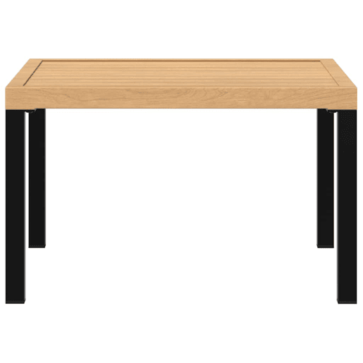 Mesa de Centro, Mesa baixa, para jardim 65x65x40 cm alumínio preto
