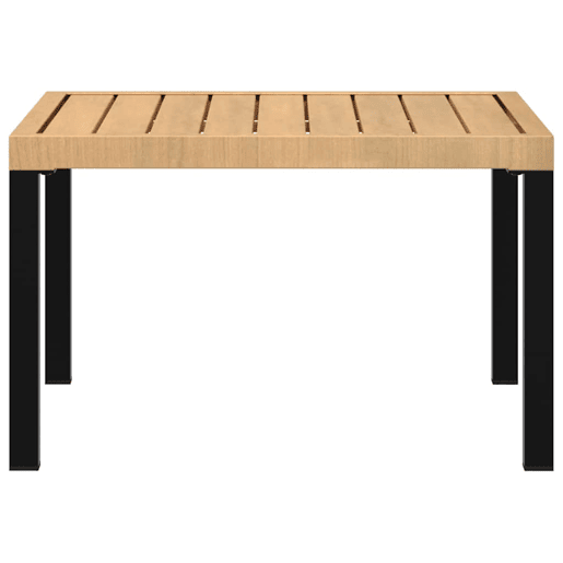 Mesa de Centro, Mesa baixa, para jardim 65x65x40 cm alumínio preto