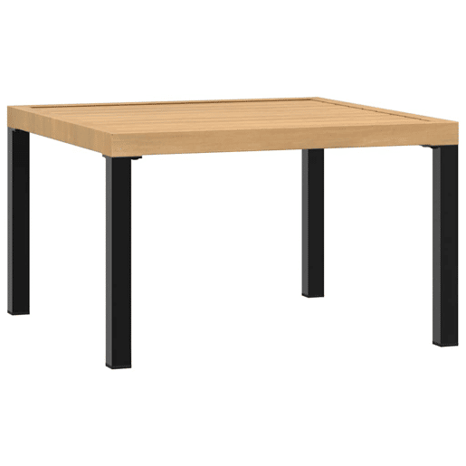 Mesa de Centro, Mesa baixa, para jardim 65x65x40 cm alumínio preto