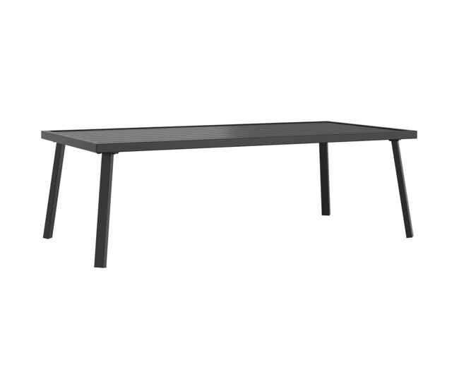 Mesa de café - mesa de centro para jardín acero gris antracita 110x55x35 cm