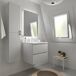 Mueble Baño KIRA 2caj. Lavabo 1 poza 60 Mueble Baño KIRA 2caj. Lavabo 1 poza 60 Blanco