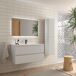 Mueble Baño KIRA 2caj. Lavabo 1 poza 100 Mueble Baño KIRA 2caj. Lavabo 1 poza 100 Blanco