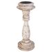 Candelabro de madera artesanal Candelabro de madera artesanal Blanco