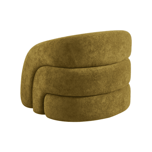 Poltrona orgânica em tecido, 1 lugar , Renbo, Verde oliva, 86x75x70 cm