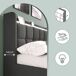 Cama adulto estilo escandinavo, 4 cajones, LED, USB/Tipo C 164x220 Cama adulto estilo escandinavo, 4 cajones, LED, USB/Tipo C 164x220 Beige