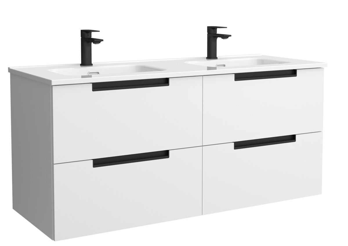 Mueble Baño LENI 4caj. Lavabo 2 pozas 120