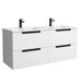 Mueble Baño LENI 4caj. Lavabo 2 pozas 120 Mueble Baño LENI 4caj. Lavabo 2 pozas 120 Blanco