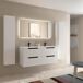 Mueble Baño LENI 4caj. Lavabo 2 pozas 120 Mueble Baño LENI 4caj. Lavabo 2 pozas 120 Blanco