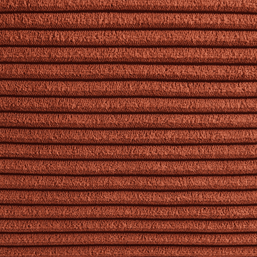 Poltrona de canto em veludo canelado embalado a vácuo, Sokol veludo canelado, Terracotta, 100x100x72 cm
