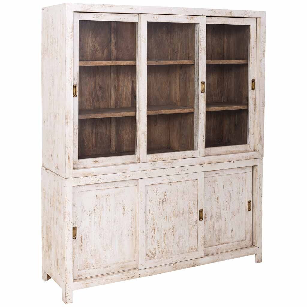 Vitrina de madera artesanal