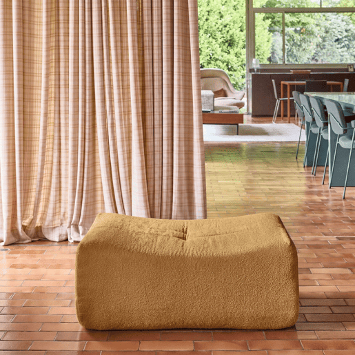 Apoio de pés para módulo sokol em bouclé embalado a vácuo, Sokol bouclé, Mostarda, 88x70x35 cm Apoio de pés para módulo sokol em bouclé embalado a vácuo, Sokol bouclé, Mostarda, 88x70x35 cm