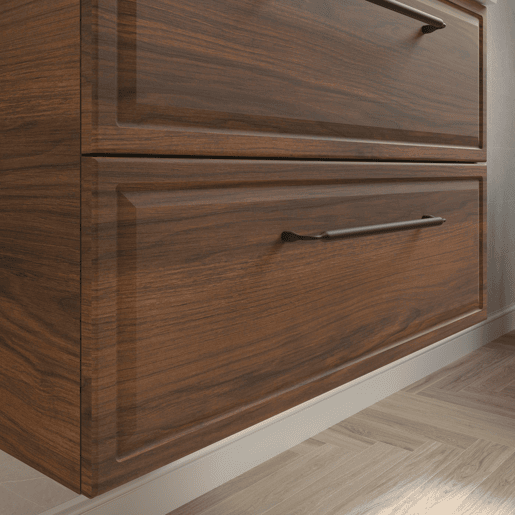 Móvel RUNA Nogueira 80cm 2 gavetas lavatório 1 cuba Porcelana|80x45x54 Móvel RUNA Nogueira 80cm 2 gavetas lavatório 1 cuba Porcelana|80x45x54