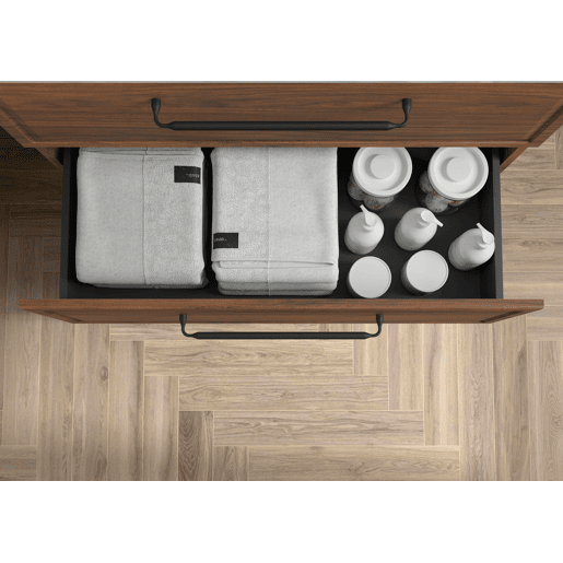 Móvel RUNA Nogueira 80cm 2 gavetas lavatório 1 cuba Porcelana|80x45x54 Móvel RUNA Nogueira 80cm 2 gavetas lavatório 1 cuba Porcelana|80x45x54