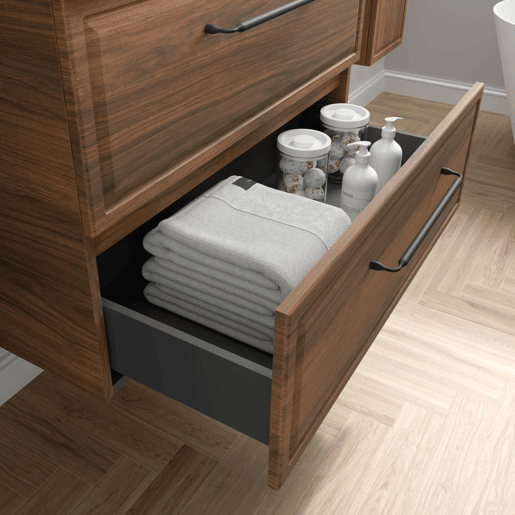 Móvel RUNA Nogueira 80cm 2 gavetas lavatório 1 cuba Porcelana|80x45x54 Móvel RUNA Nogueira 80cm 2 gavetas lavatório 1 cuba Porcelana|80x45x54