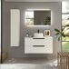 Mueble Baño LENI 2caj. Lavabo posar 1 poza 100 Mueble Baño LENI 2caj. Lavabo posar 1 poza 100 Blanco