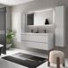 Mueble Baño KIRA 4caj. Lavabo Toscana 2 pozas Carga Mineral 140 Mueble Baño KIRA 4caj. Lavabo Toscana 2 pozas Carga Mineral 140 Blanco