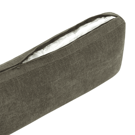 Poltrona de tecido com pés de madeira de seringueira, 1 lugar Verde cinzento - 95x94x83 cm