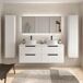 Mueble Baño LENI 4caj. Lavabo posar 2 pozas 140 Mueble Baño LENI 4caj. Lavabo posar 2 pozas 140 Blanco