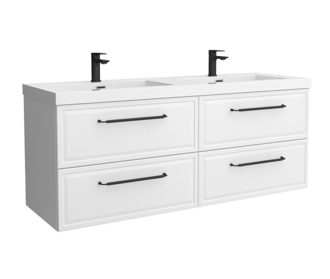 Mueble Baño RUNA 4caj. Lavabo Toscana 2 pozas Carga Mineral 140