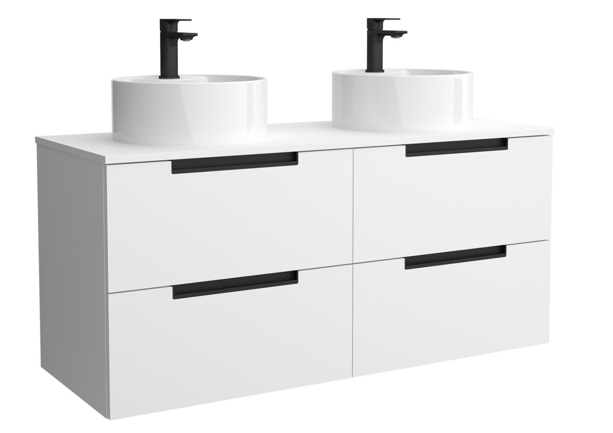 Mueble Baño LENI 4caj. Lavabo posar 2 pozas 120