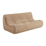Sofá modular em veludo canelado, 3 lugares Bege escuro - 182x105x72 cm