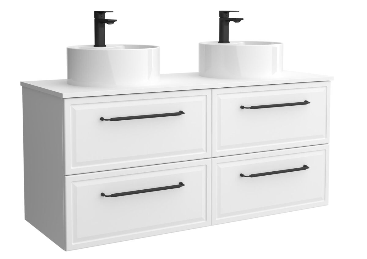 Mueble Baño RUNA 4caj. Lavabo posar 2 pozas 120