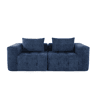 HomeMiYN Sofá modular nuvem em chenille de 2 lugares com módulos independentes e design flexível
