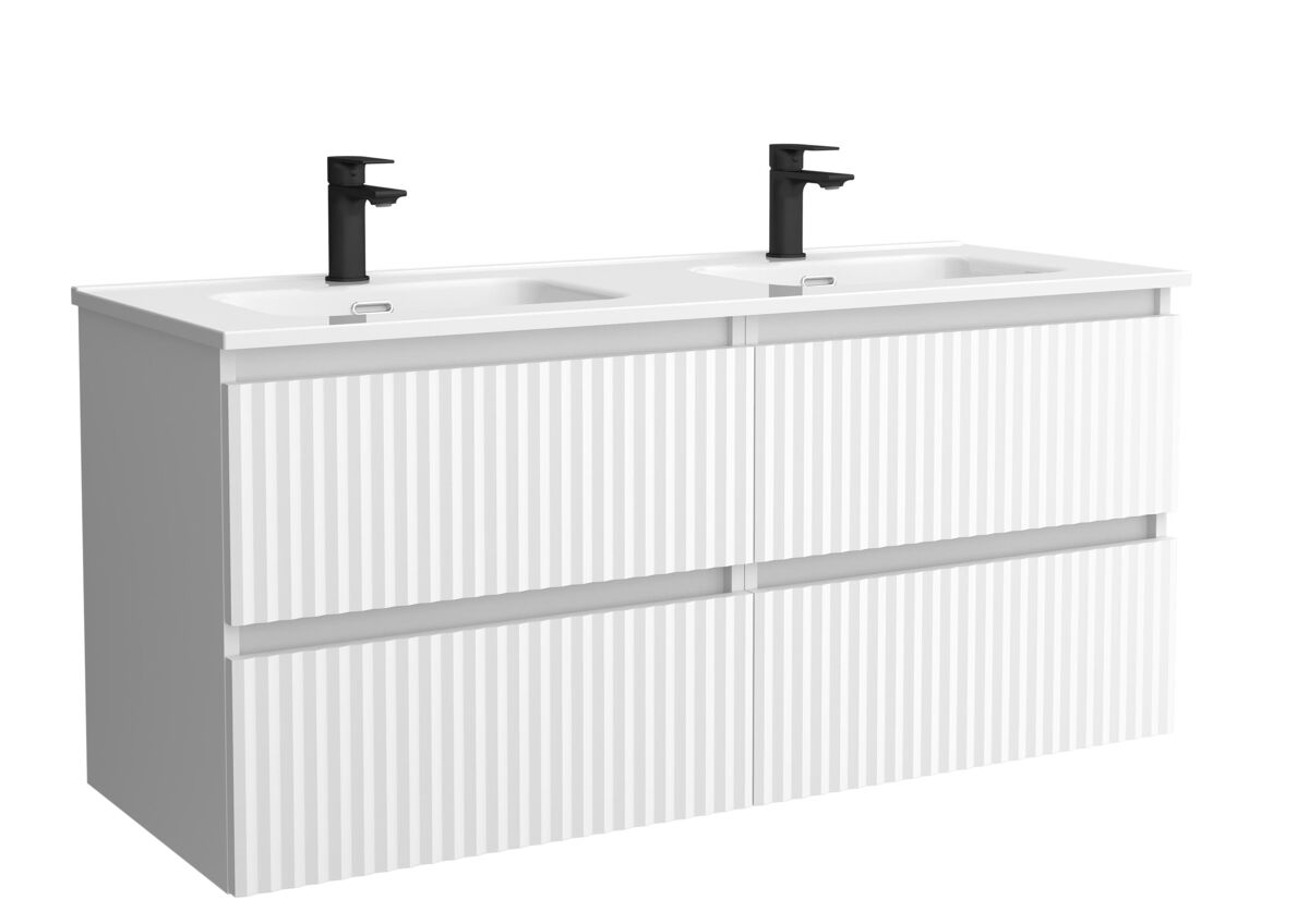 Mueble Baño KIRA 4caj. Lavabo 2 pozas 120