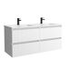Mueble Baño KIRA 4caj. Lavabo 2 pozas 120 Mueble Baño KIRA 4caj. Lavabo 2 pozas 120 Blanco