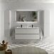 Mueble Baño KIRA 4caj. Lavabo 2 pozas 120 Mueble Baño KIRA 4caj. Lavabo 2 pozas 120 Blanco