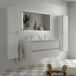 Mueble Baño KIRA 4caj. Lavabo 2 pozas 120 Mueble Baño KIRA 4caj. Lavabo 2 pozas 120 Blanco