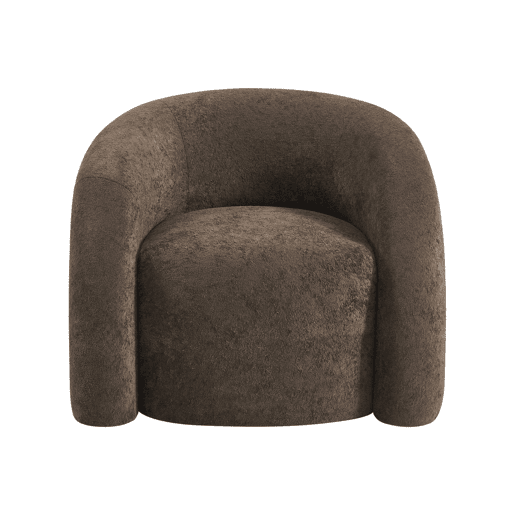 Poltrona orgânica em tecido, 1 lugar , Renbo, Castanho, 86x75x70 cm Poltrona orgânica em tecido, 1 lugar , Renbo, Castanho, 86x75x70 cm