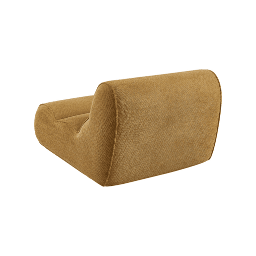 Poltrona em tecido chenille embalado a vácuo, Dario, Mostarda, 95x108x66 cm Poltrona em tecido chenille embalado a vácuo, Dario, Mostarda, 95x108x66 cm