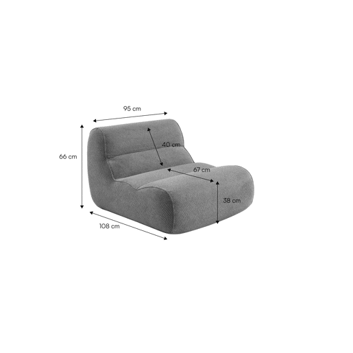 Poltrona em tecido chenille embalado a vácuo, Dario, Mostarda, 95x108x66 cm Poltrona em tecido chenille embalado a vácuo, Dario, Mostarda, 95x108x66 cm