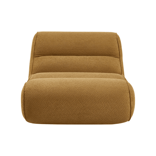 Poltrona em tecido chenille embalado a vácuo, Dario, Mostarda, 95x108x66 cm Poltrona em tecido chenille embalado a vácuo, Dario, Mostarda, 95x108x66 cm
