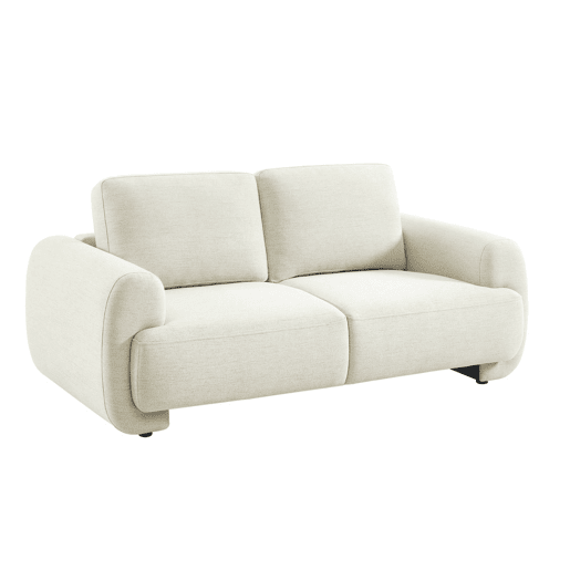 Sofá em tecido, 2 lugares Creme - 174x88x78 cm Sofá em tecido, 2 lugares Creme - 174x88x78 cm