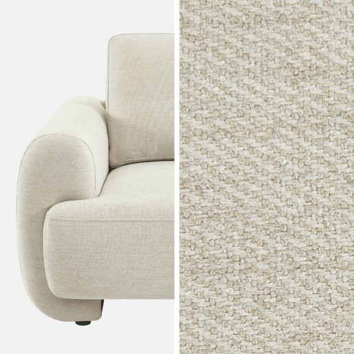 Sofá em tecido, 2 lugares Creme - 174x88x78 cm Sofá em tecido, 2 lugares Creme - 174x88x78 cm