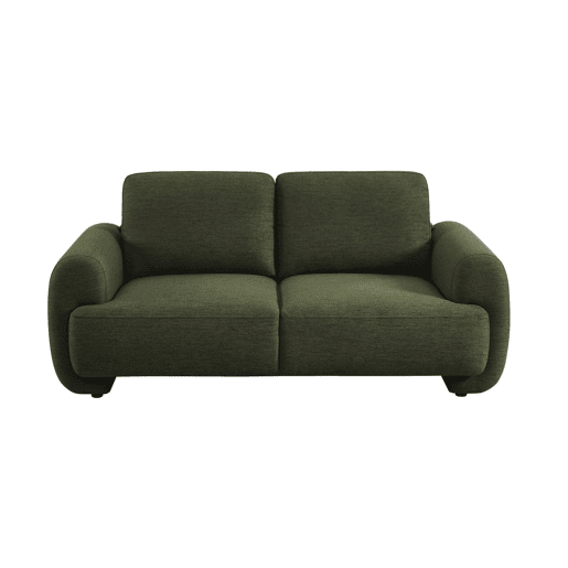 Sofá em tecido, 2 lugares Verde caqui - 174x88x78 cm Sofá em tecido, 2 lugares Verde caqui - 174x88x78 cm