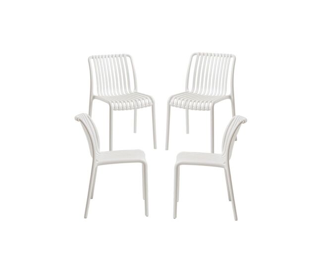 Pack 4 sillas somer - blanco