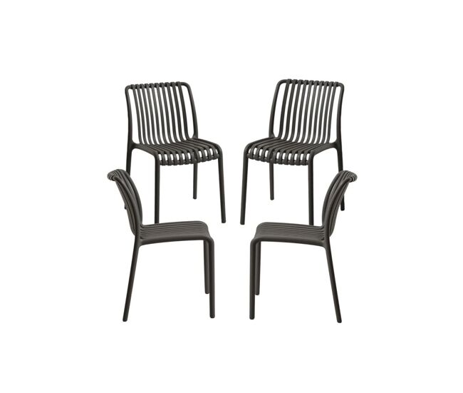 Pack 4 sillas somer - negro
