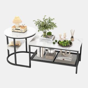2 peças, mesa de centro, mesa de sala, mesa de apoio