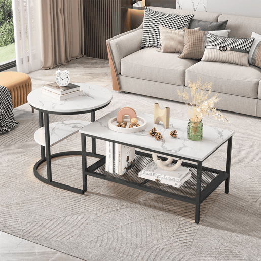 2 peças, mesa de centro, mesa de sala, mesa de apoio 2 peças, mesa de centro, mesa de sala, mesa de apoio