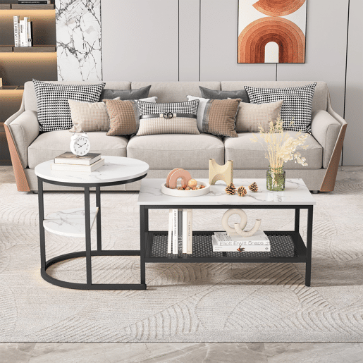 2 peças, mesa de centro, mesa de sala, mesa de apoio 2 peças, mesa de centro, mesa de sala, mesa de apoio