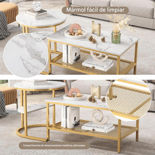 2 peças, mesa de centro, mesa de sala moderna, mesa de encaixe mate com espaço de arrumação, para sala de estar, varanda, escritório, estrutura metálica 2 peças, mesa de centro, mesa de sala moderna, mesa de encaixe mate com espaço de arrumação, para sala de estar, varanda, escritório, estrutura metálica