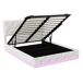 Cama doble con cabecero LED y amplio almacenaje Cama doble con cabecero LED y amplio almacenaje Beige